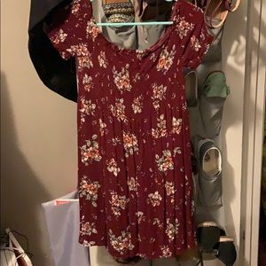 Dress is size large, fits true to size but short